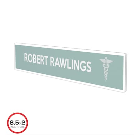 Deflecto NamePlateHolder, Cubicle, Clear DEF587501